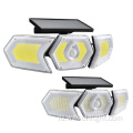 Новейшие умные тройные головы 254*SMD/274*COB Outdoor Party Disting Sensing Slair Powered Wall Light с регулируемым корпусом лампы